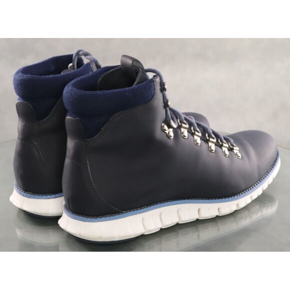 Cole Haan Zero Grand  $160 Men's Hiker Boots Size 9 Leather Blue C31399 - Picture 8 of 12